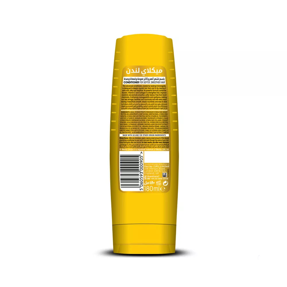 MECLAY LONDON CONDITIONER - SOFT & SILKY -  YELLOW - 180 ml