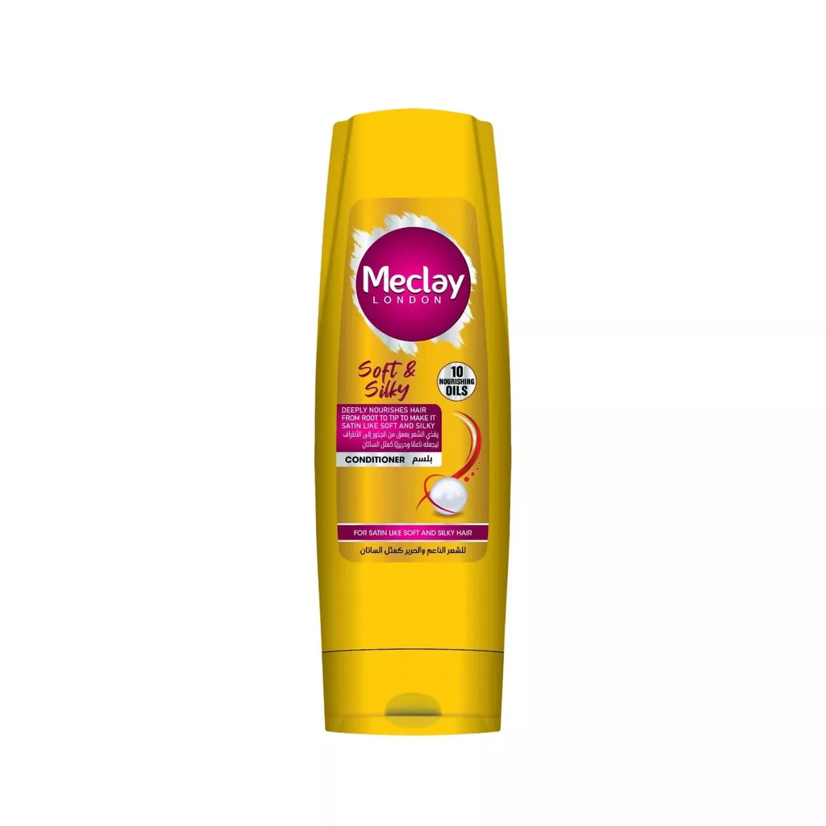 MECLAY LONDON CONDITIONER - SOFT & SILKY -  YELLOW - 180 ml