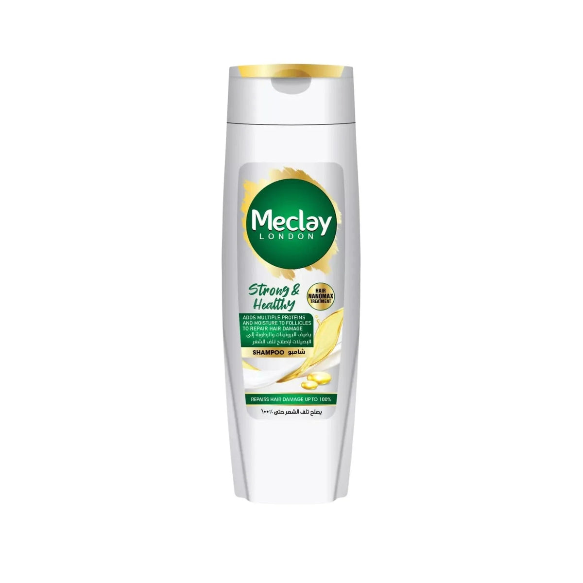 MECLAY LONDON SHAMPOO - STRONG & HEALTHY -  WHITE - 185 ml
