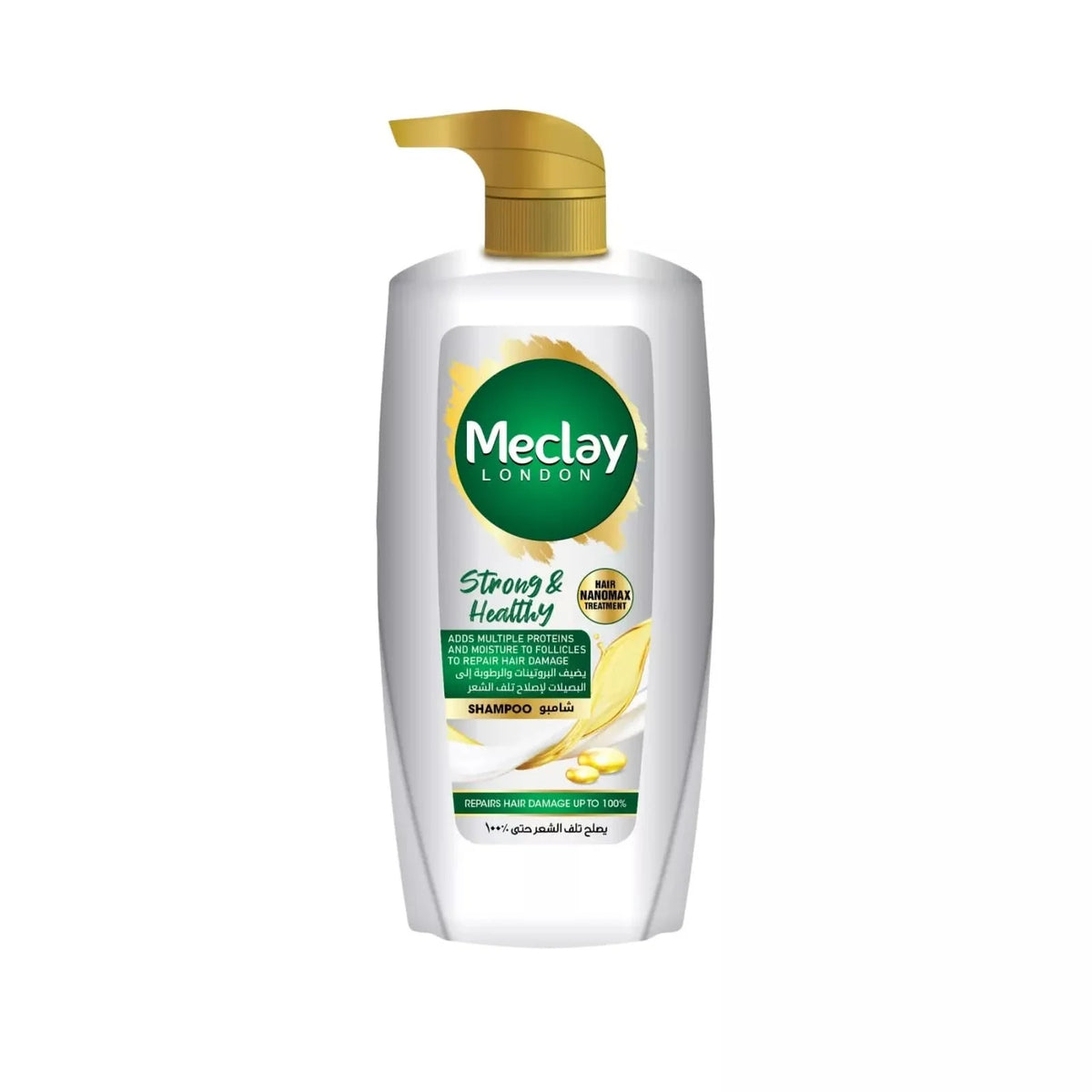 MECLAY LONDON SHAMPOO - STRONG & HEALTHY -  WHITE - 660 ml