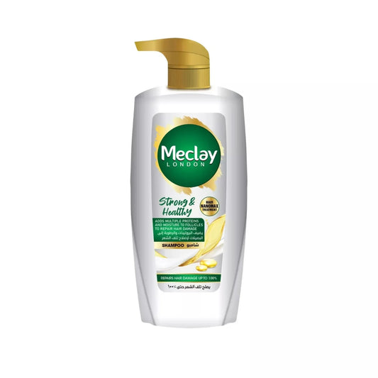 MECLAY LONDON SHAMPOO - STRONG & HEALTHY -  WHITE - 660 ml