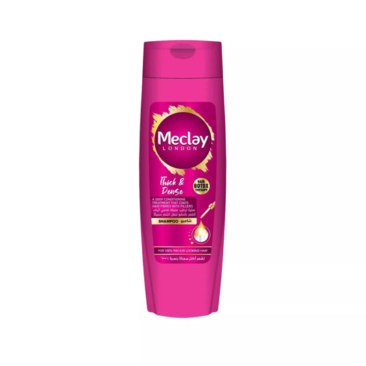 MECLAY LONDON SHAMPOO - THICK & DENSE -  PINK - 185 ml