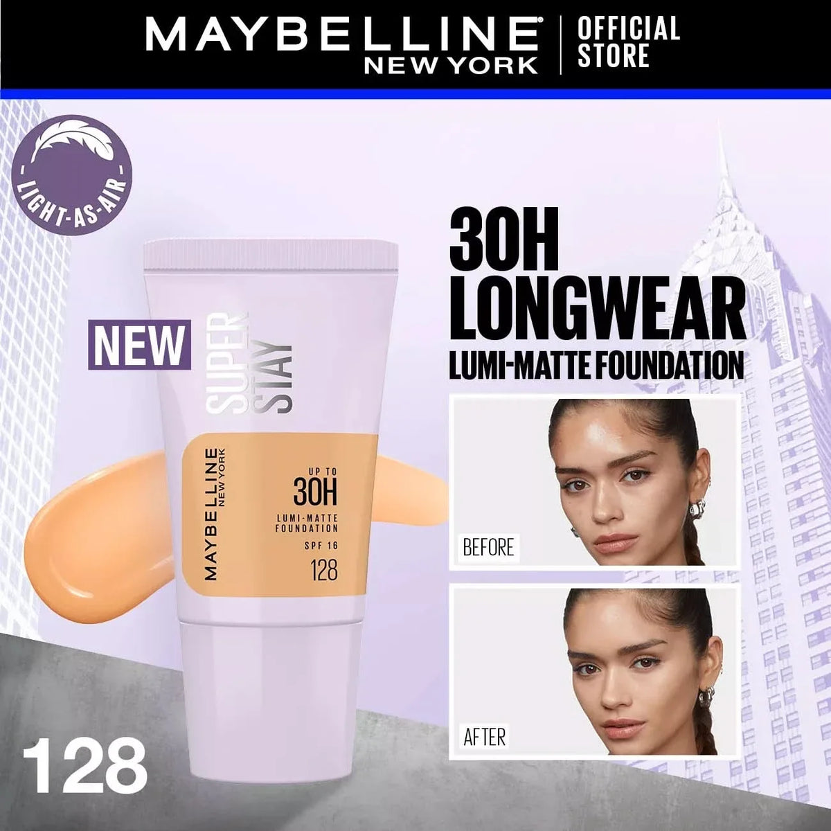 Maybelline Super Stay Up To 30H Lumi-Matte Foundation 18ml