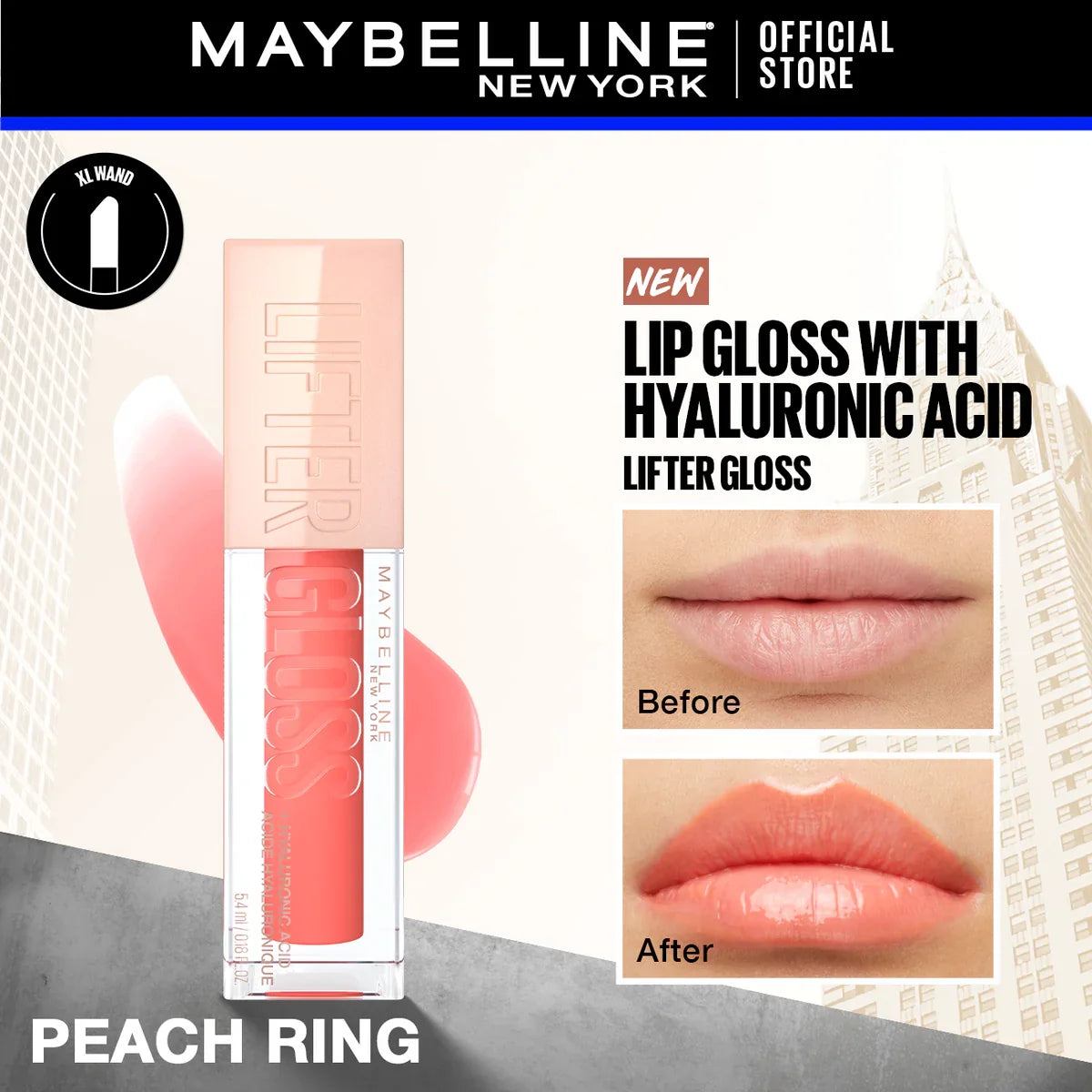 Lifter Shine Lip Gloss with Hyaluronic Acid