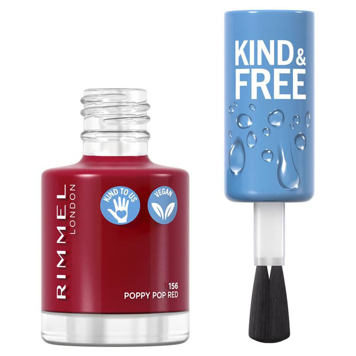 Rimmel Kind & Free - Nail Polish - 156 Poppy Pop Red