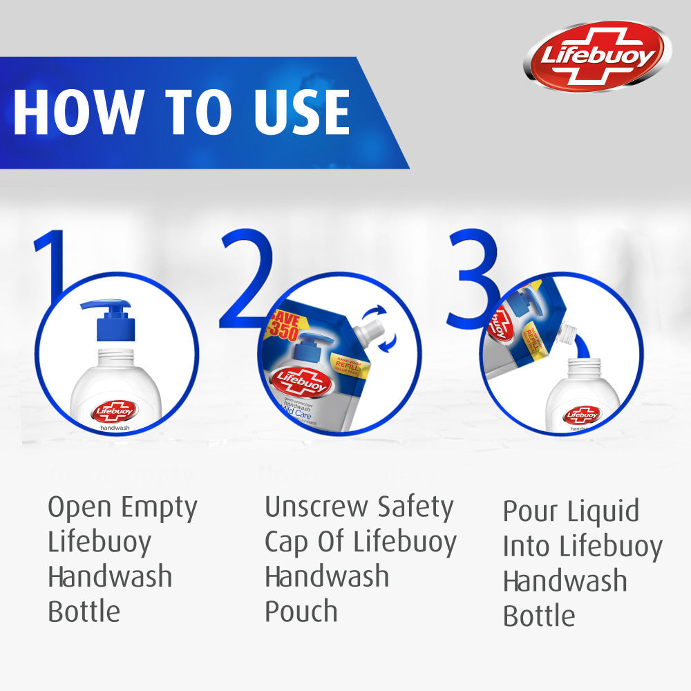 LIFEBUOY - MILD CARE HANDWASH - 900ML