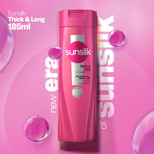 SUNSILK THICK AND LONG SHAMPOO 185 ml