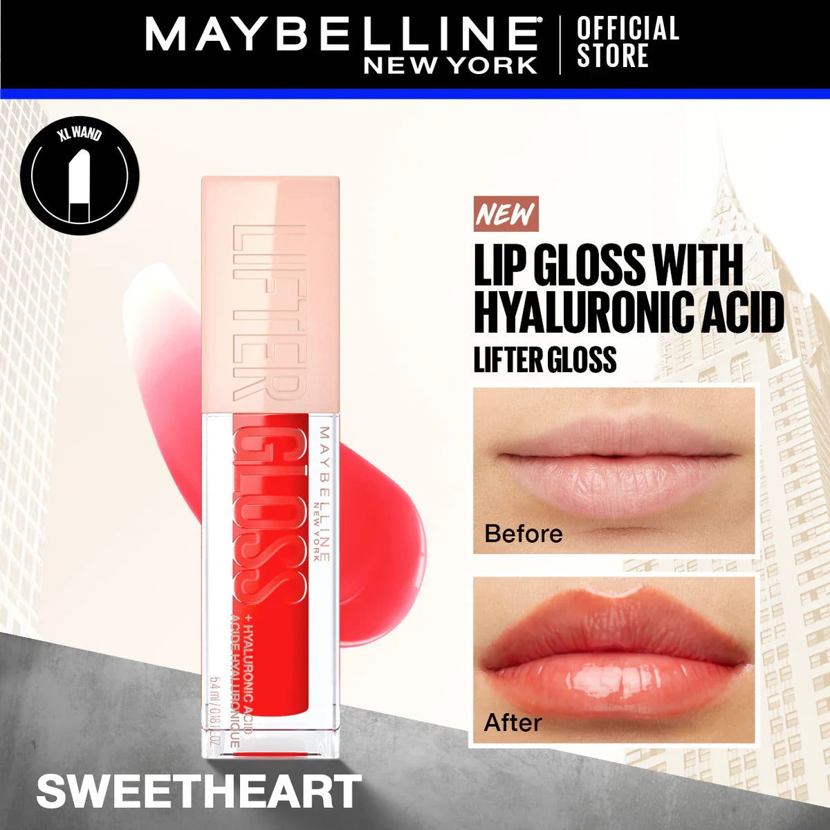 Lifter Shine Lip Gloss with Hyaluronic Acid