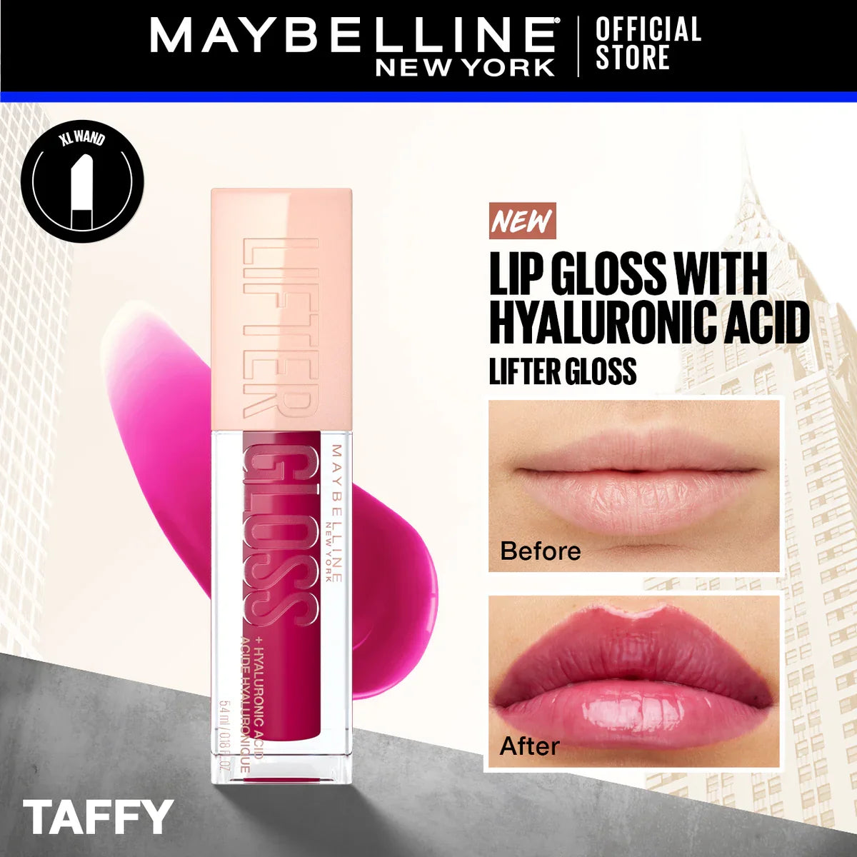 Lifter Shine Lip Gloss with Hyaluronic Acid